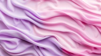 Fototapeta premium Soft waves of lavender and pink blending over a lightly textured background, creating a soothing and harmonious visual 