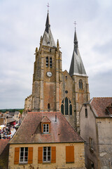Fototapeta premium Church of Saint Germain d'Auxerre in Dourdan, a medieval town in the French department of Essonne in Paris Region