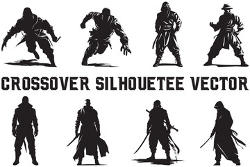 Fighting Man Silhouette,
Vector Art,
White Background,
Martial Arts Silhouette,
Crossover Fighting,
Combat Silhouette,
Fighter Vector,
Digital Art,
Fighting Pose,
Vector Illustration,
Athlete Silhouet