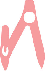 Math tool clip art design on plain white transparent isolated background for card, shirt, hoodie, sweatshirt, apparel, tag, mug, icon, poster or badge