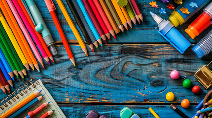 Naklejka premium Find all the essential school supplies you need, from notebooks and pens to backpacks and calculators. Start the school year prepared and ready for success