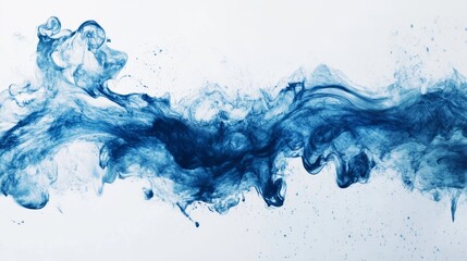 Obraz premium Blue Ink Flow 4