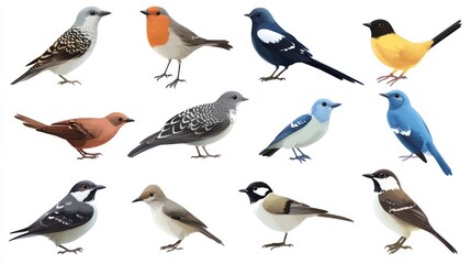 Collection of Diverse Bird Species