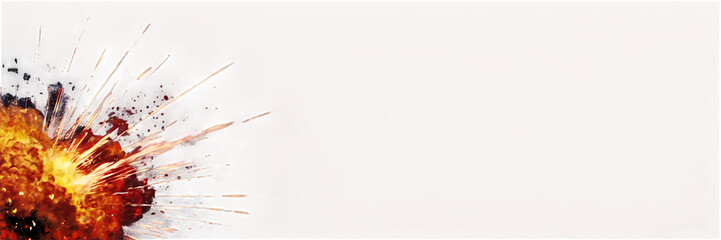 abstract explosion isolated on transparent png.