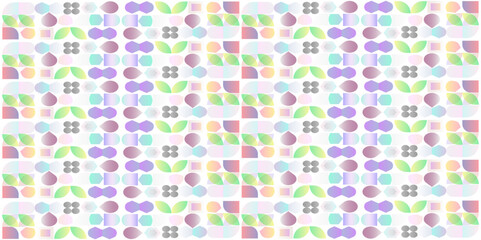 Seamless pattern with color geometric minimalistic texture in white background, vector background with modern design creative abstract style for monochrome ancient seamless pattern trendy background.