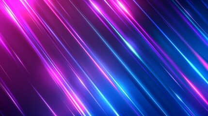 Fototapeta premium Abstract background with blue and purple neon light rays