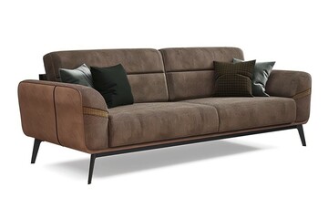 Fototapeta premium Contemporary Brown Sofa 14