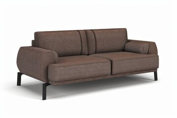 Fototapeta premium Contemporary Brown Sofa 3