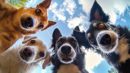 Curious Dogs Looking Down 9