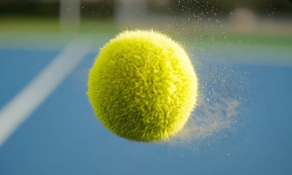 Tennis Ball in Motion Blur