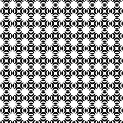 Black and white seamless abstract pattern Background and backdrop. Grayscale ornamental design.Mosaic ornaments Vector  illustration.