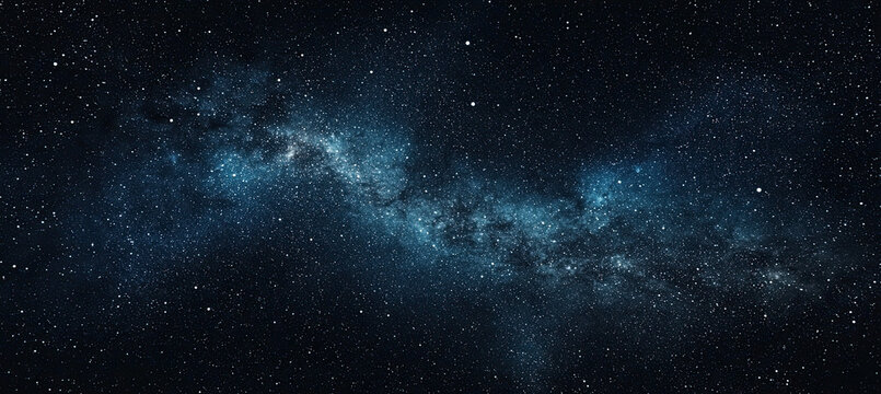 Amazing Starry Sky at Night Banner Design, Stellar Nightscape, Cosmic Stars, Deep Space Background, Night Sky Display, Celestial Event, Stunning Astronomical View, Elegant Banner Layout