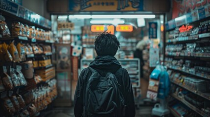 Obraz premium Boy in Aisle 1