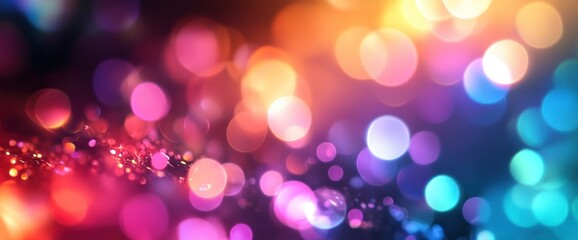 Abstract Bokeh Background of Vivid Colors