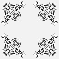 gold frame ornament vector illustration