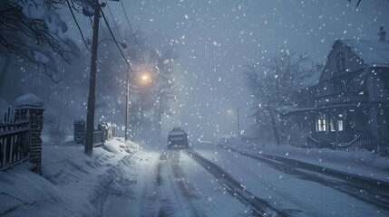 Snowy Winter Street 5