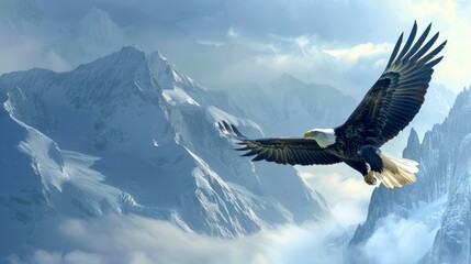 Bald Eagle in Flight 2