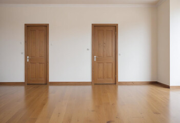 Modern living room with fireplace room with floor comfortable room empty room with wooden door
