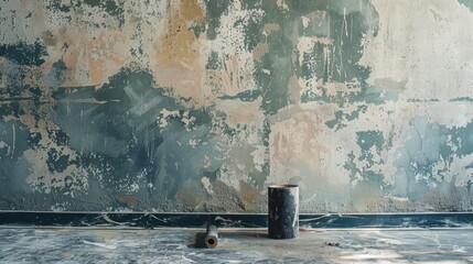 Wall preparation for painting or wallpapering with roller priming