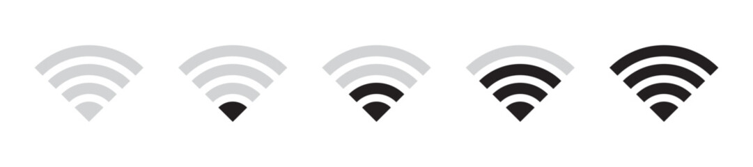 Vector Wifi Signal Icon Set