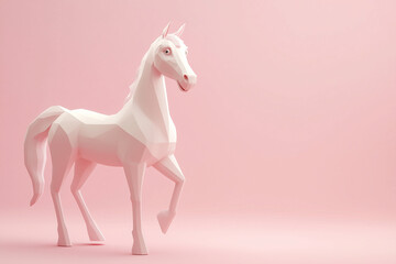 Obraz premium Beautiful Colorful Cute Horse Design