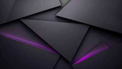 Abstract geometric shapes with glowing edges against a black background