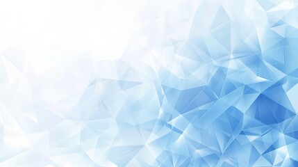 Abstract Light Blue and White Geometric Background with Triangular Shapes for Technology and Business Presentation Design Template. Perfect for Modern Tech Concepts, Data Visualization