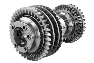 Differential gear isolated on transparent background