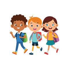 Set of Back To School vector illustration design on a white background