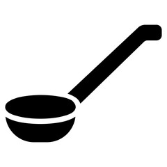 Ladle Icon in Solid Style