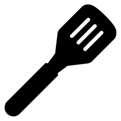 Spatula Icon in Solid Style