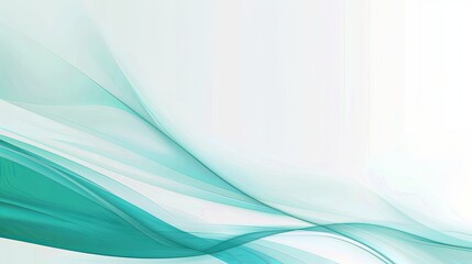 Elegant Corporate Presentation on a Teal and White Gradient Background, Professional Business Style with Minimalist Aesthetics Reflecting Modern Office Trends, Ideal for Business Meetings