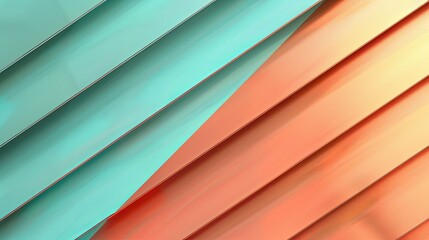 Obraz premium Corporate Style Presentation Background with a Modern Turquoise and Copper Gradient, Ideal for Business Pitch and Strategy Meetings - Raw Aesthetic
