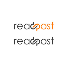 Read Post with unlimited d p text. Modern design for cards, posters, social media posts, photo overlays. Vector illustration