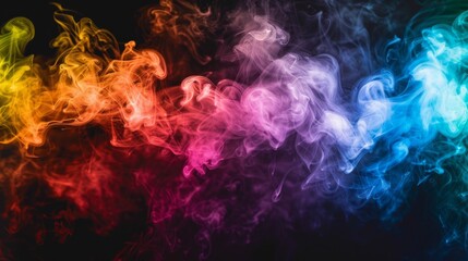 Abstract Colorful Smoke Design