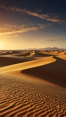 Naklejka premium gold desert dunes abstract background backdrop design copy space illustration art
