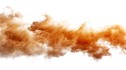 Naklejka na ściany i meble Stormy sand clouds with air waves on transparent background