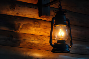 Antique Lantern in the Barn