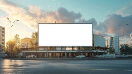 Obraz premium Billboard mockup in a sports arena