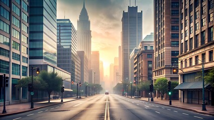 A City in Quarantine: The Silent Shadow of Emptiness  AI generated