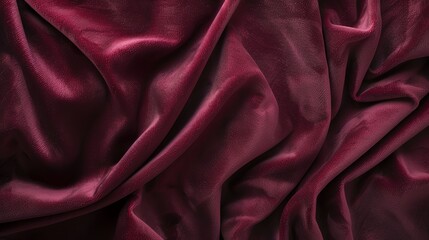 Obraz premium A close-up of a rich, burgundy velvet fabric.
