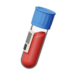 Blood sample container test tube 3d illustration © ESKA Graphic