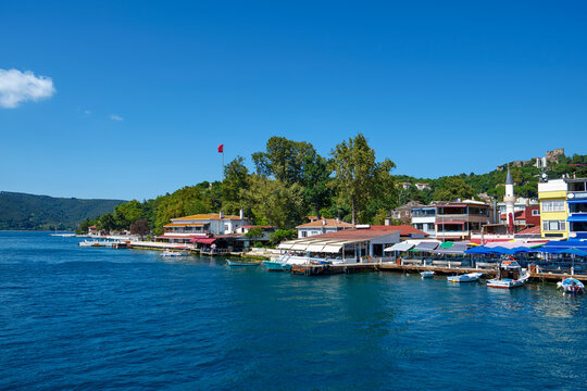Pier Anadolu Anadolu Kavagi on the Bosphorus Strait in the Asian part of Istanbul