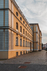 Fototapeta premium The elegant facade of the Croatian National Theatre in Varazdin Croatia 10.07.24