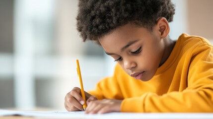 Creative Student Composing Music in Music Class