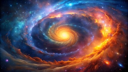 Celestial Tapestry: A Symphony of Cosmic Dust and Nebulae  Generative AI