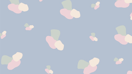 Abstract flower shape colorful on background.