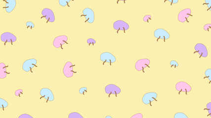 Abstract cute shape colorful on background.