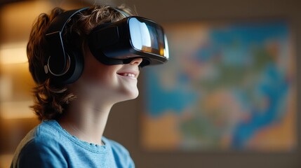 Exploring Geography in Virtual Reality: Middle School Student Engaged in Interactive VR Maps Learning Experience