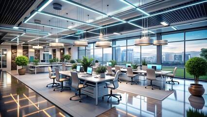 The Adaptive Workspace: A Dynamic Open Plan Office Responding to AI Insights  generative AI